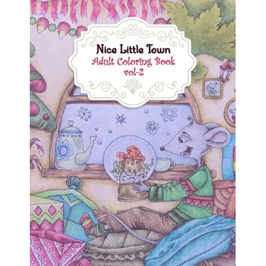 Nice Little Town Adult Coloring Book Vol-2: Amazing Nice Little Town Christmas Coloring Pages, An Town Coloring Book for Toddlers and Kids ages 4-8 Be