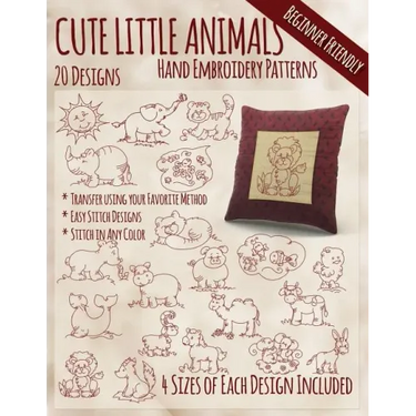 Cute Little Animals Hand Embroidery Designs