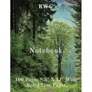 Notebook: 100 Pages 8.5" X 11" Wide Ruled Line Paper