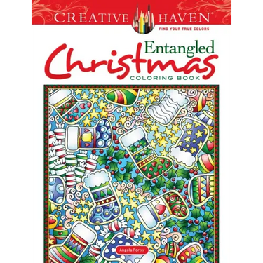 Creative Haven Entangled Christmas Coloring Book
