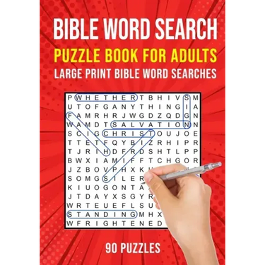 Bible Word Search Puzzle Book for Adults: 90 Large Print Christian Word Find Puzzles