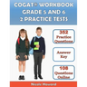 Cogat(r) Workbook Grade 5 and 6: 2 Manuscripts, Cogat(r) Grade 5 Test Prep, Cogat(r) Grade 6 Test Prep, Level 11 and 12 Form 7, 352 Practice Questions