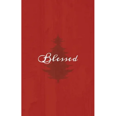 Blessed: A Red Hardcover Decorative Book for Decoration with Spine Text to Stack on Bookshelves, Decorate Coffee Tables, Christmas Decor, Holiday Deco