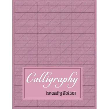 Calligraphy Handwriting Workbook: Practice Paper Slanted Grid - Maroon