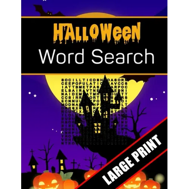 Halloween Word Search Large Print: 96 Word Search Activities for Everyone (Holiday Word Search)