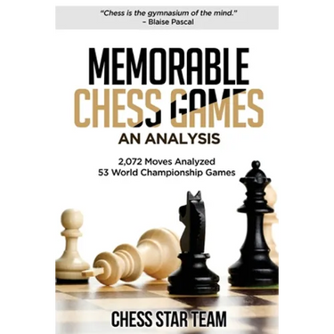 Memorable Chess Games: An Analysis - 2072 Moves Analyzed - 53 World Championship Games - Chess for Beginners Intermediate & Experts and if yo