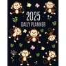 Monkey Planner 2025: Cute Year Organizer with Adorable Apes For an Easy Overview of All Your Appointments! Jungle Animal Scheduler: January-December (