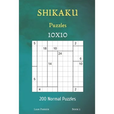 Shikaku Puzzles - 200 Normal Puzzles 10x10 Book 2