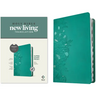 NLT Super Giant Print Bible, Filament Enabled (Leatherlike, Peony Rich Teal, Indexed, Red Letter)