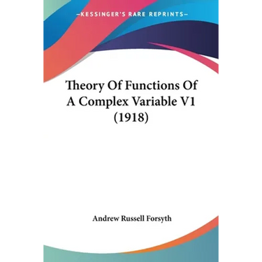 Theory Of Functions Of A Complex Variable V1 (1918)