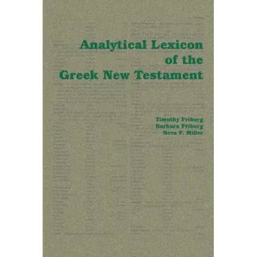 Analytical Lexicon of the Greek New Testament