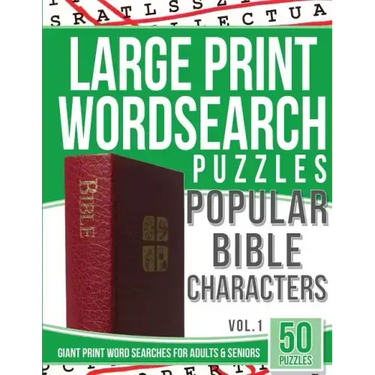 Large Print Wordsearches Puzzles Popular Bible Characters: Giant Print Word Searches for Adults & Seniors
