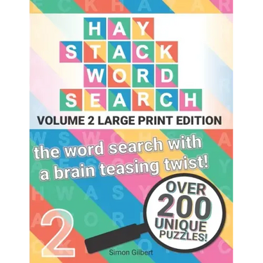 Haystack Wordsearch (LARGE PRINT): Volume 2 - the word search with a brain teasing twist!