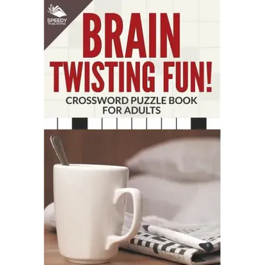 Brain Twisting Fun! Crossword Puzzle Book For Adults