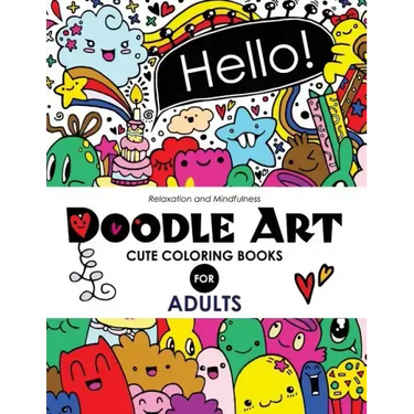 Doodle Art Cute Coloring Books for Adults and Girls: The Really Best Relaxing Colouring Book For Girls 2017 (Cute, Animal, Dog, Cat, Elephant, Rabbit,