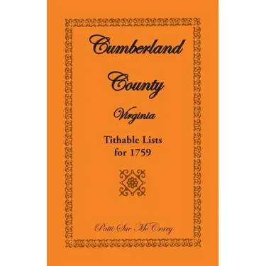Cumberland County, Virginia Tithable Lists for 1759
