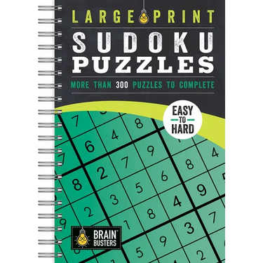 Large Print Sudoku Puzzles Green: More Than 300 Puzzles to Complete