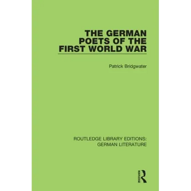 The German Poets of the First World War