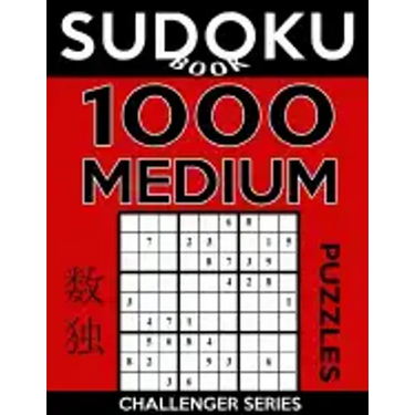 Sudoku Book 1,000 Medium Puzzles: Sudoku Puzzle Book With Only One Level of Difficulty