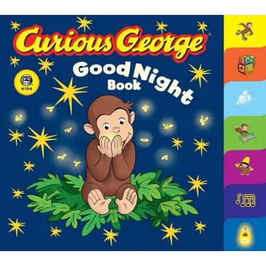 Curious George Good Night Book Tabbed Board Book
