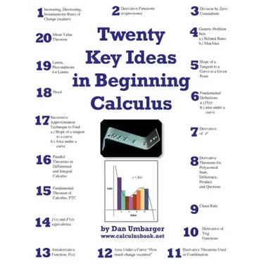 Twenty Key Ideas in Beginning Calculus