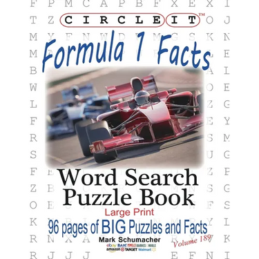 Circle It, Formula 1 / Formula One / F1 Facts, Word Search, Puzzle Book