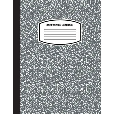 Classic Composition Notebook: (8.5x11) Wide Ruled Lined Paper Notebook Journal (Charcoal Gray) (Notebook for Kids, Teens, Students, Adults) Back to