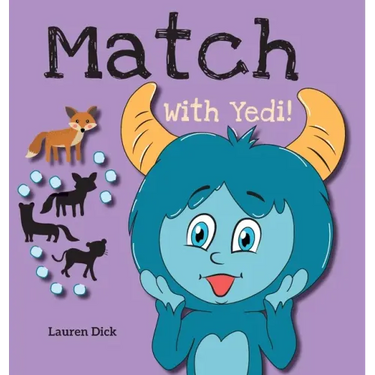 Match With Yedi!: (Ages 3-5) Practice With Yedi! (Matching, Shadow Images, 20 Animals)