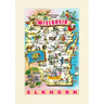Vintage Lined Notebook Greetings from Wisconsin, Elkhorn