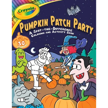 Crayola: Pumpkin Patch Party (a Crayola Halloween Spot the Difference Coloring Sticker Activity Book for Kids)