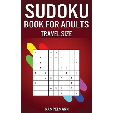 Sudoku Book for Adults Travel Size: 200 Easy to Hard Sudoku Puzzles for Adults with Solutions - 5" x 8" Small Edition for Traveling