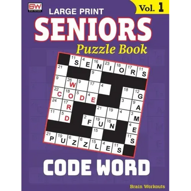 SENIORS Puzzle Book: CODE WORD, Specially designed for adults