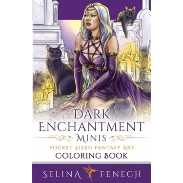 Dark Enchantment Minis - Pocket Sized Fantasy Art Coloring Book