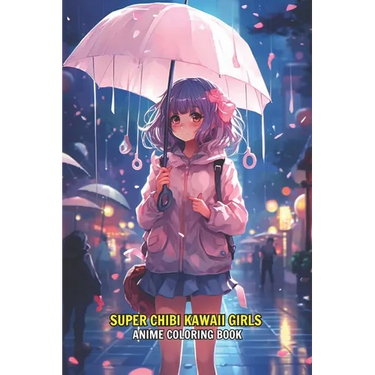 Super Chibi Kawaii Girls Anime Coloring Book: Manga Art & Enthusiasts Stress Relief Adult