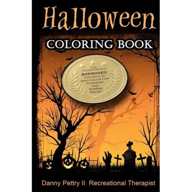 Halloween Coloring Book: Approved for adults who color for pleasure and stress relief