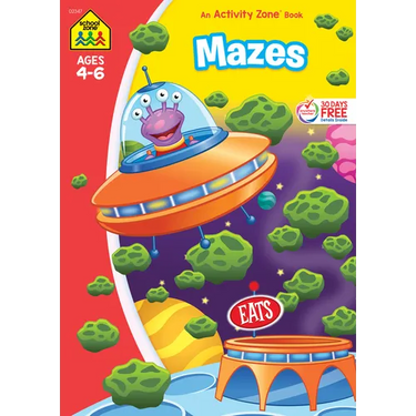School Zone Mazes 64-Page Workbook