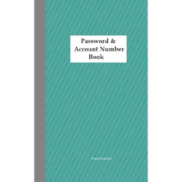 Password & Account Number Book: Never forget the password again