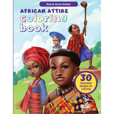 African Attire Coloring Book