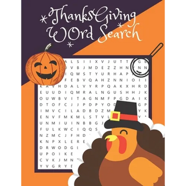 Thanksgiving Word Search: Thanksgiving Word Search Large-Print for Kids and Adults, Large-Print Word Search Puzzles For Holiday Fun for Everyone