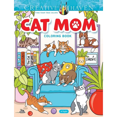 Creative Haven Cat Mom Coloring Book