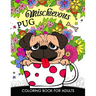 Mischievous Pug Coloring Book for Adults: Doodle of Dog and Puppy Coloring book