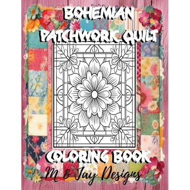 Bohemian Patchwork Quilt Coloring Book