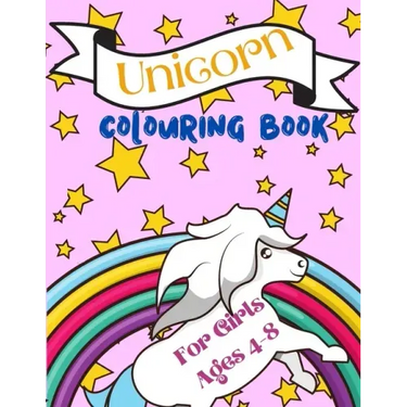 Unicorn Colouring Book For Girls ages 4-8: Over 40 colouring pages with the cutest illustration to colour, Perfect present to unicorns lovers.
