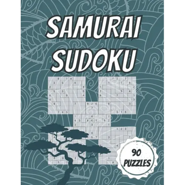 Samurai Sudoku: 90 Samurai Puzzles - 30 Easy, 30 Medium & 30 Hard - With Solutions