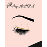 2022 Appointment Diary - Eyelash Day Planner Book with Times (in 15 Minute Increments)