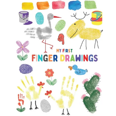 My first finger drawings: Cute animals finger painted, easy to draw for toddlers or small kids