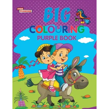 Big Colouring Purple Book for 5 to 9 years Old Kids Fun Activity and Colouring Book for Children