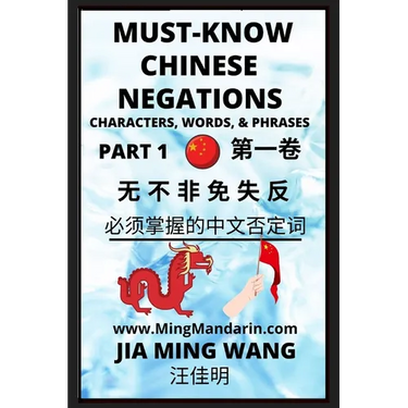 Must-know Mandarin Chinese Negations (Part 1) -Learn Chinese Characters, Words, & Phrases, English, Pinyin, Simplified Characters