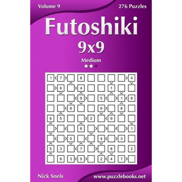 Futoshiki 9x9 - Medium - Volume 9 - 276 Puzzles