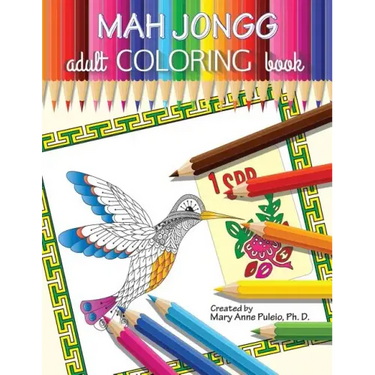 MAH JONGG Adult Coloring Book